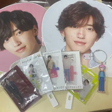 나니와단시 미치에다 슌스케 묶음 판매 아크릴 스탠드 부채 키링