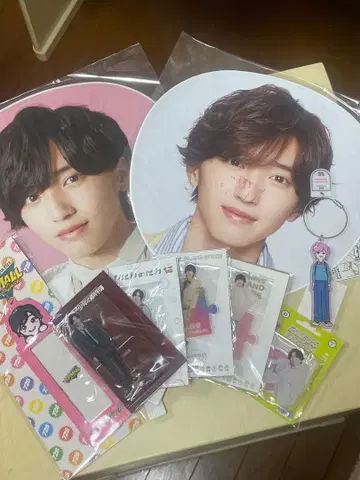 나니와단시 미치에다 슌스케 묶음 판매 아크릴 스탠드 부채 키링