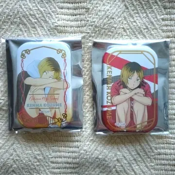 하이큐 스퀘어 캔뱃지 쿨다운 앉아 코즈메 켄마 네코마