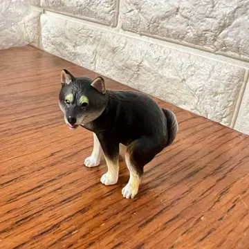 굼벵이 검은 시바견 가챠가챠 타카라토미아츠 캡슐 토이 굼벵이