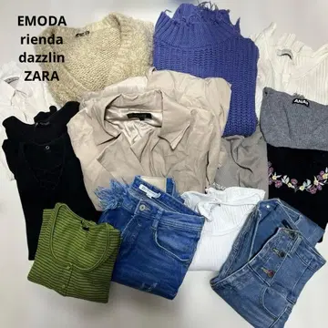 [ 묶음 판매 ] EMODA ZARA ANAP 브랜드 데님 상의 아우터