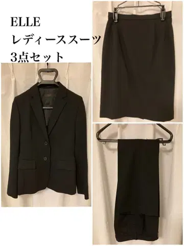 ELLE 블랙 수트 3세트 취업 정장 취업활동 수트 여성용