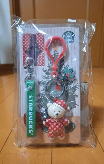 미개봉 새상품! 한국 스타벅스 [ 홀리데이 베어리스타 키체인 ]