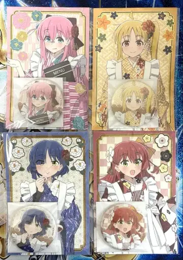 봇치 더 록 교토 마후 캔뱃지, 엽서 세트 결속 밴드