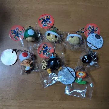 마리오 캐릭터 키링 7개 세트