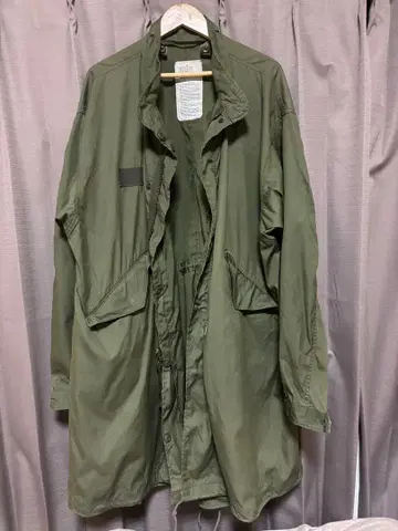 83년식 미군 실물 M-65 피쉬테일 후드티 L 사이즈 모즈 코트