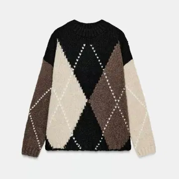 ZARA 마름모 니트 스웨터