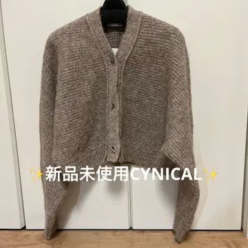 미사용 새상품 CYNICAL 가디건 만텔 버튼 포함