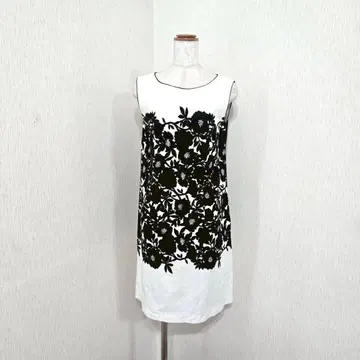 Stilconf 이탈리아제 꽃무늬 레이스 슬리브리스 원피스 (42)