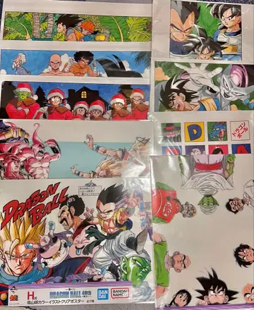 드래곤볼 제일복권 40th 클리어 포스터 묶음 판매