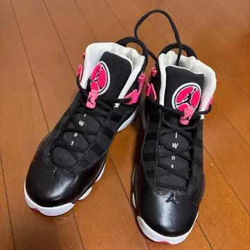조던 6 링스 블랙/핑크 스니커즈