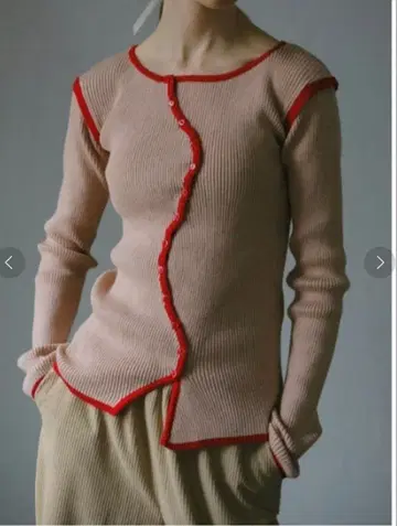 [ 새상품급 ] AMAIL Piping egg knit 프리 사이즈 니트