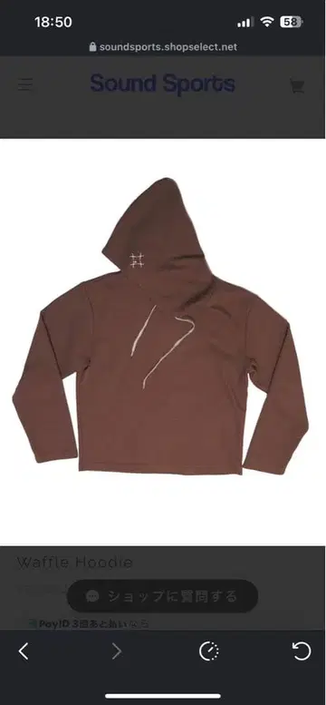 Sound Sports Waffle Hoodie camel