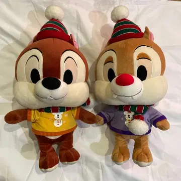 디즈니씨 어트랙션 게임 한정판 경품 칩과 데일 봉제 인형