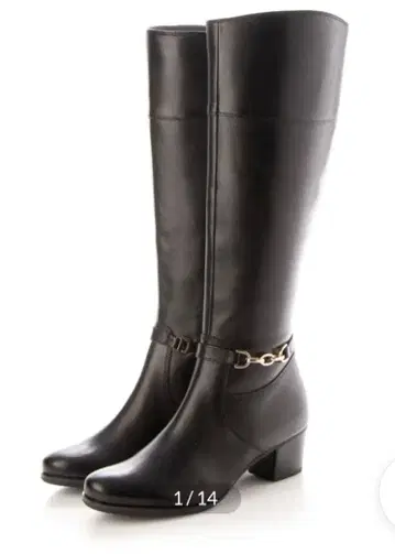 모드 카오리 롱 부츠 블랙 25cm 체인 포함 2way
