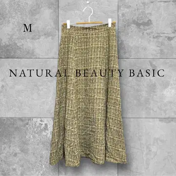 내추럴 뷰티 베이직 스커트 트위드 오피스룩 고급 M