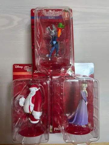 디즈니 크리스마스 오너먼트 2025 엘사&주디&베이맥스 박스 포함