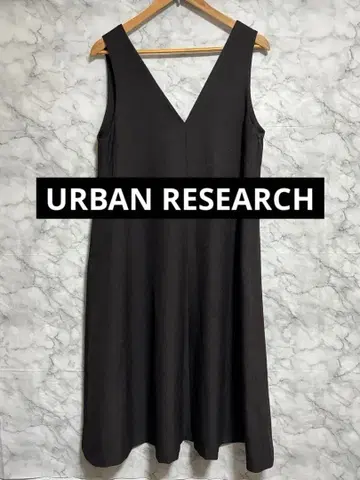 어반 리서치 점퍼 원피스 드레스 슬리브리스 다크 브라운