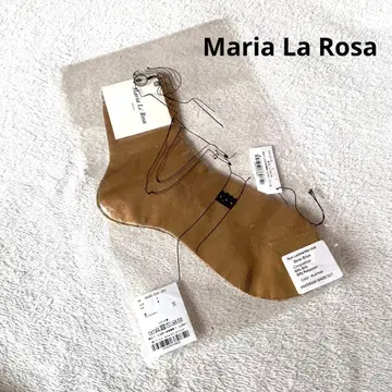 새상품*Maria La Rosa*양말*삭스*골드*메탈릭*실크