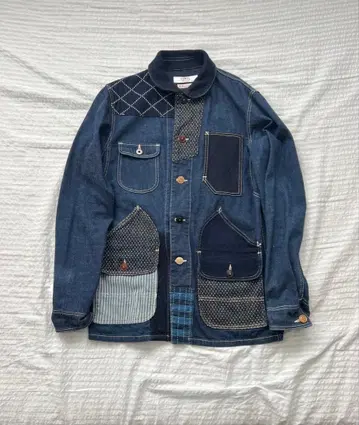 FDMTL COVERALL JACKET 패치워크 커버올