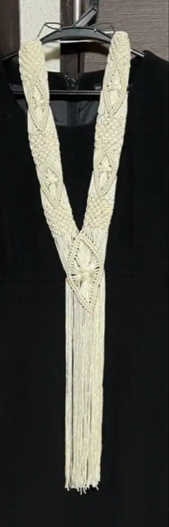 [ 금일 한정품 ] 마크라메 레이스 뜨기 목걸이