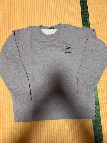 DENHAM 그레이 맨투맨 트레이닝복 L 사이즈