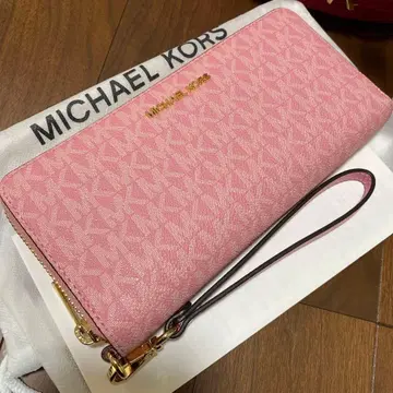 MICHAEL KORS 핑크 장지갑