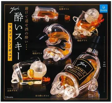 취한 스키 마스코트 피규어 가챠가챠 3개 세트