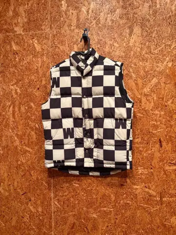 WEIRDO 체크 다운 베스트 위어드