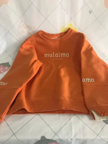 오렌지 맨투맨 트레이닝복 M