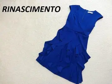 리나시멘토 엘레강트 미라인 스트레치 원피스 블루 XS