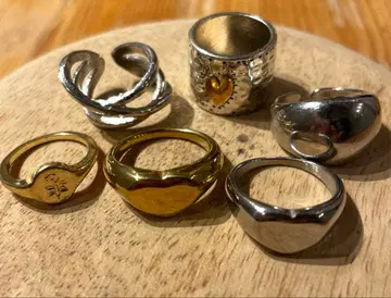 실버 골드 반지 세트