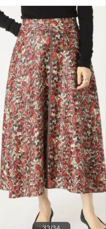 이에나 플라워 스커트 38