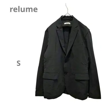 [ 레리움 ] 나일론 소재 테일러드 자켓 두꺼운 원단 매트 S 그레이