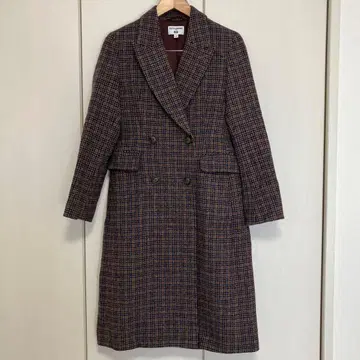 유니클로 x 이네스 트위드 코트 S 사이즈 더블 버튼