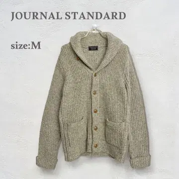저널 스탠다드 울 가디건 스웨터 니트 두꺼운 원단 울 100