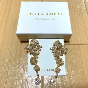 STERA BRIDAL 골드 귀찌 크리스탈 결혼식 촬영