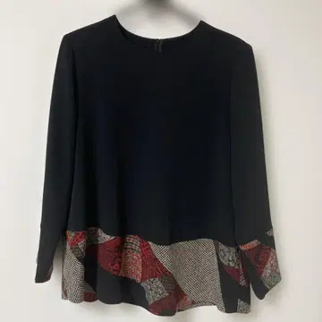 시선당 BY HITOSHI 긴팔 셔츠 블랙과 빨간색 패턴