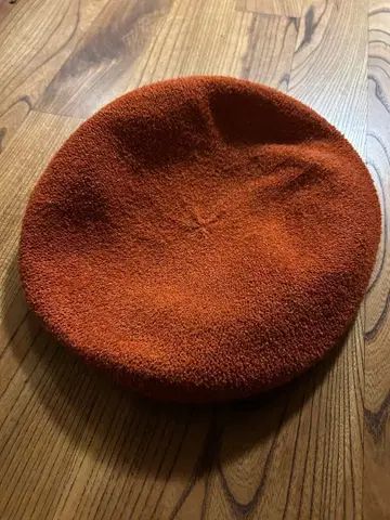 오렌지 테리 원단 베레모