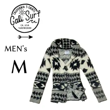 남성용 M 사이즈 CALI SURF 카리서프 네이티브 무늬 보아 가디건