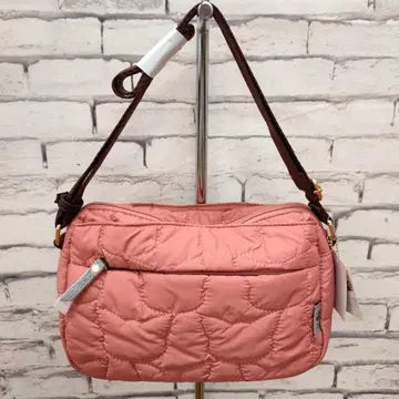 새상품 베베다얀 고양이 퀼트 가로형 미니 숄더백 핑크