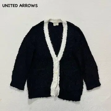 t2316 [ 유나이티드 애로우즈 ] 바이컬러 가디건 V넥