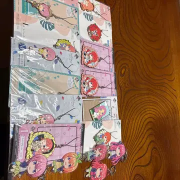 반다이 아크릴 스트랩 6개 세트