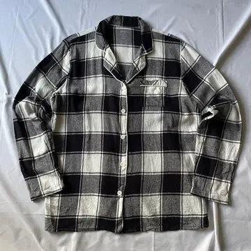 00s 파자마 셔츠 화이트 블랙 그런지 Y2K 헤이세이 구제 의류 인기