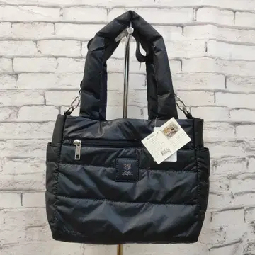 새상품 베베다얀 보더 퀼트 2WAY 토트 백 블랙