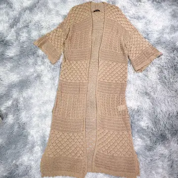 Raf Raf [ L ] 롱 가디건 베이지 빅 사이즈 여성용