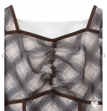 31 sons de mode 시어 체크 롱 원피스