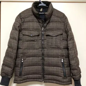 SIMPLE LIFE 심플 라이프/다운 자켓 M/브라운 체크지