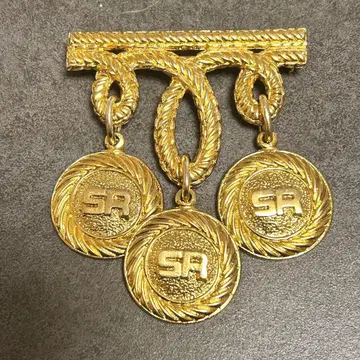 소니아 리키엘 브로치 골드 로고 액세서리 생전 정리