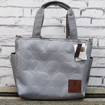 새상품 베베다얀 도트 엠보싱 2WAY 토트백 라이트 그레이